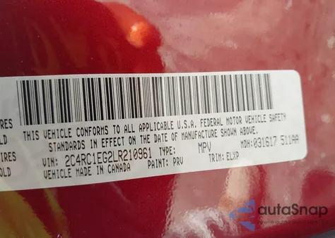 2020 Chrysler Pacifica Touring L Plus from USA, damaged, VIN 2C4RC1EG2LR210961